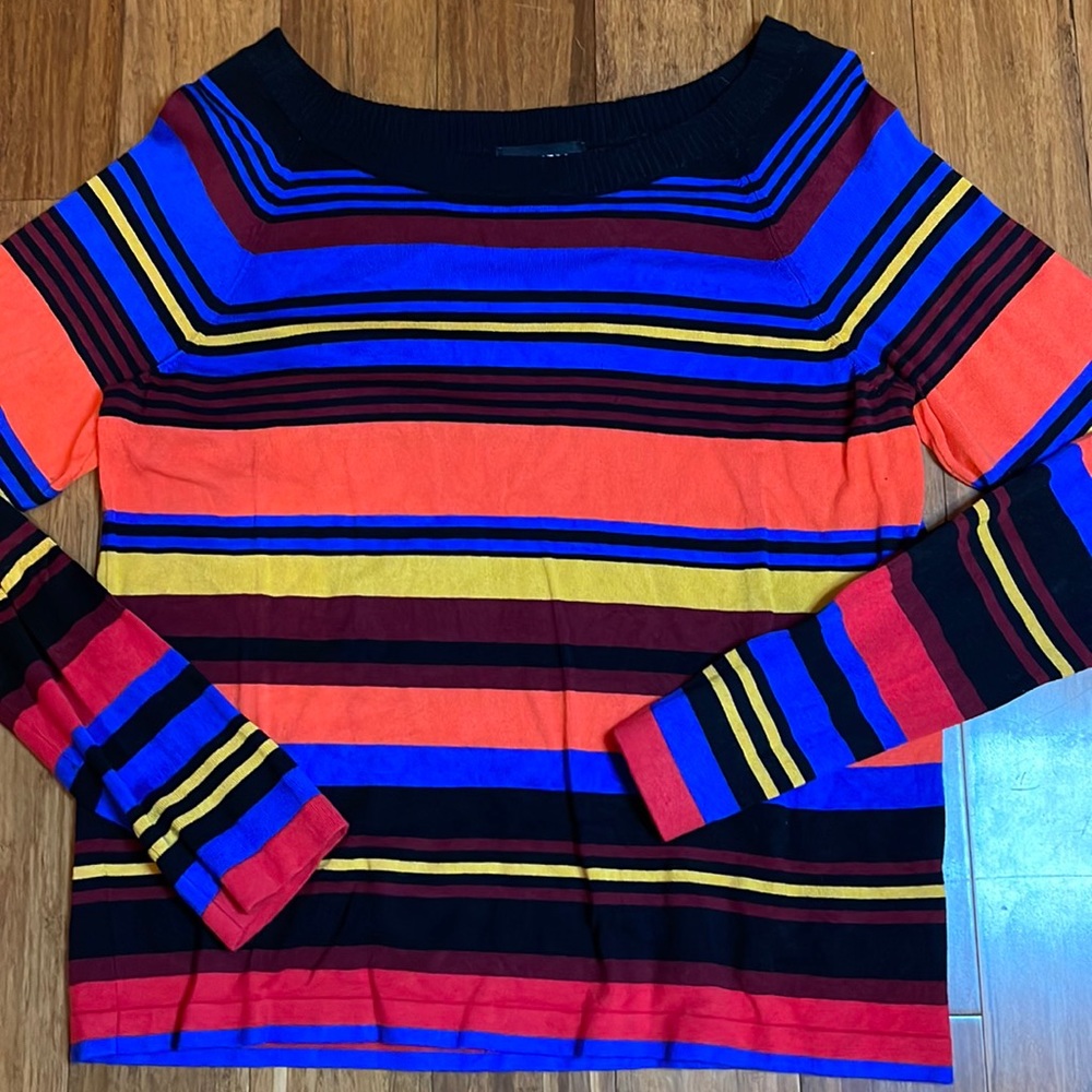 Express multi color sweater size XL